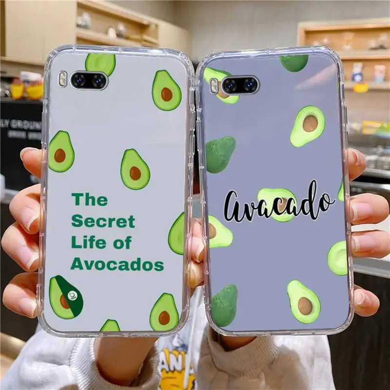 

Cute Avocado Phone Case For Huawei Mate P10 P20 P30 P40 P50 Smart Z Honor 50 60 70 Pro Lite Transparent Case