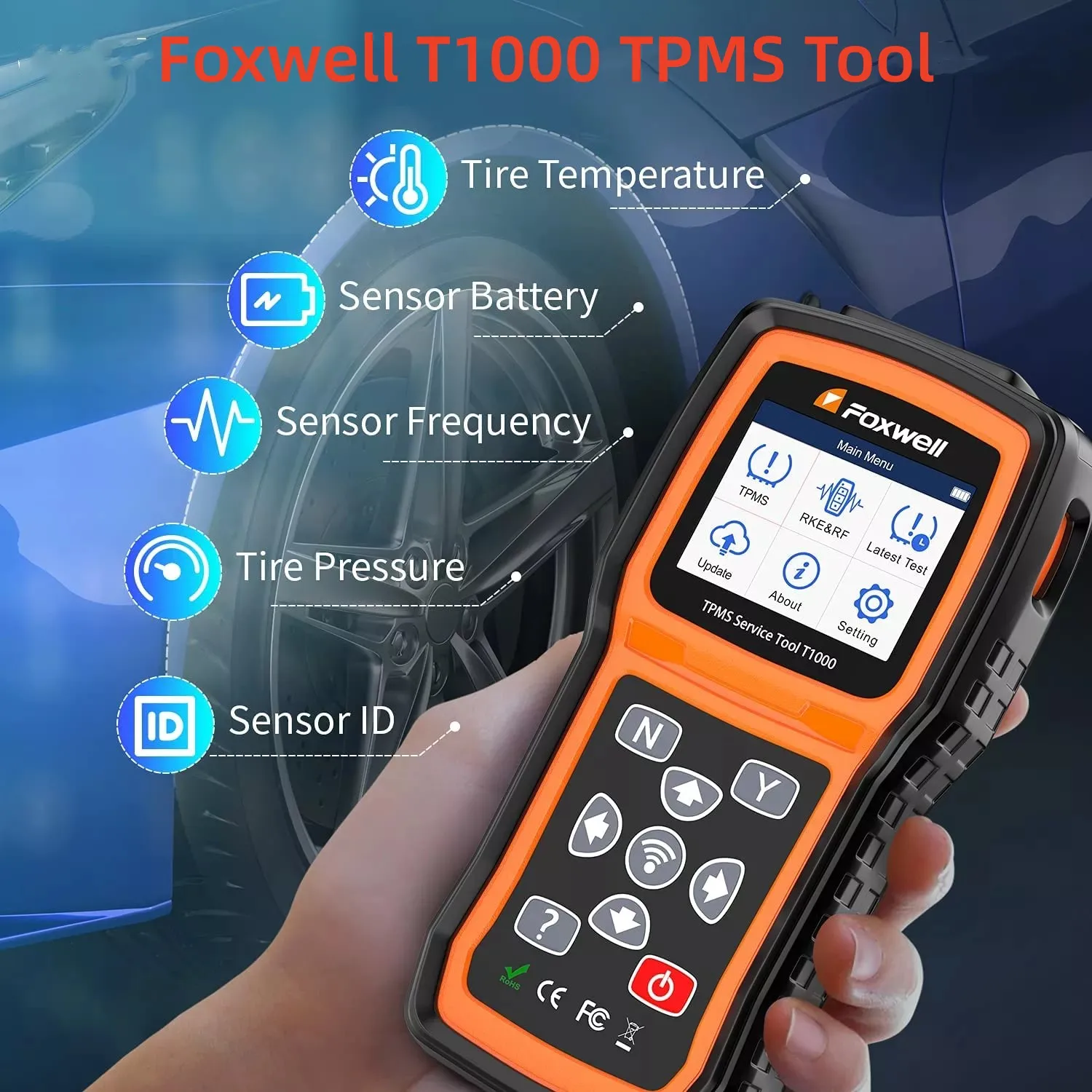 Система контроля давления в шинах Foxwell T1000