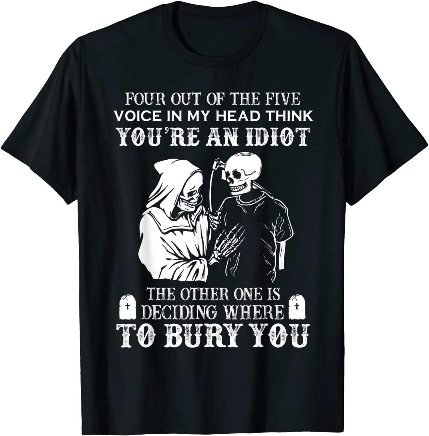 

Мужская футболка с надписью «Four Out Of The Five Voice»