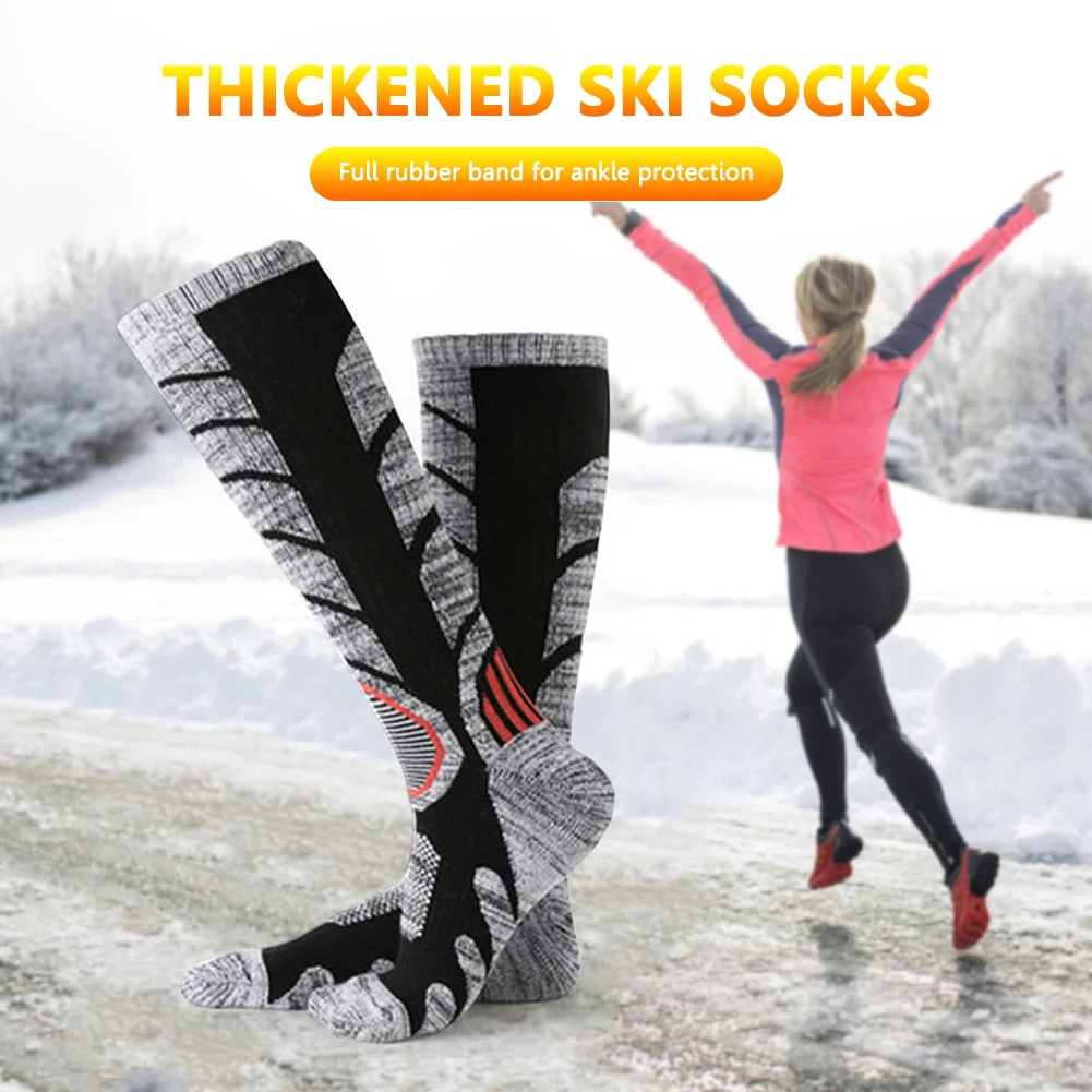 

1 Pair Winter Ski Socks Thermal Outdoor Sports Cycling Stockings for Men Women