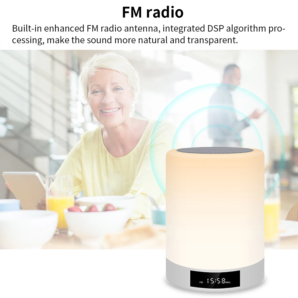 Мини-динамик светильник светодиодным дисплеем цветной ночсветильник лампа