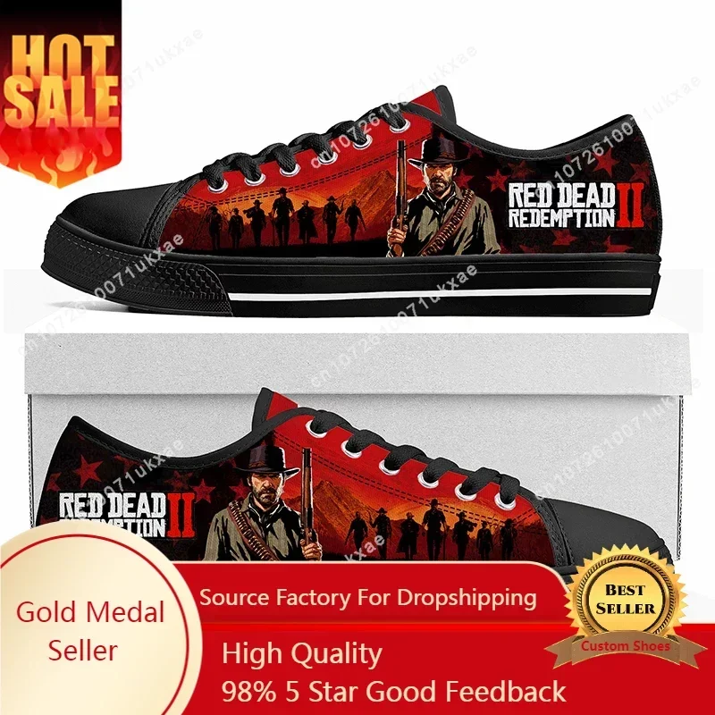 Кроссовки Red Dead выкуп 2 низкие мужские женские подростковые холщовые