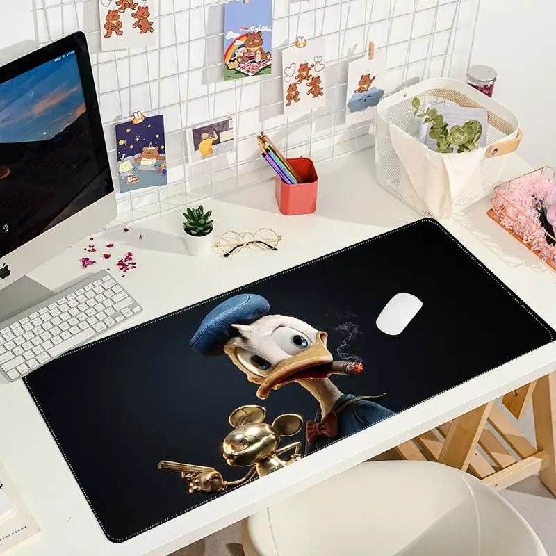 Игровой коврик для мыши Disney Дональд Дак нескользящий мультяшный Аниме Коврик