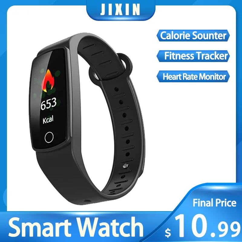 Смарт-браслет с фитнес-трекером пульсометром и счетчиком калорий | Электроника