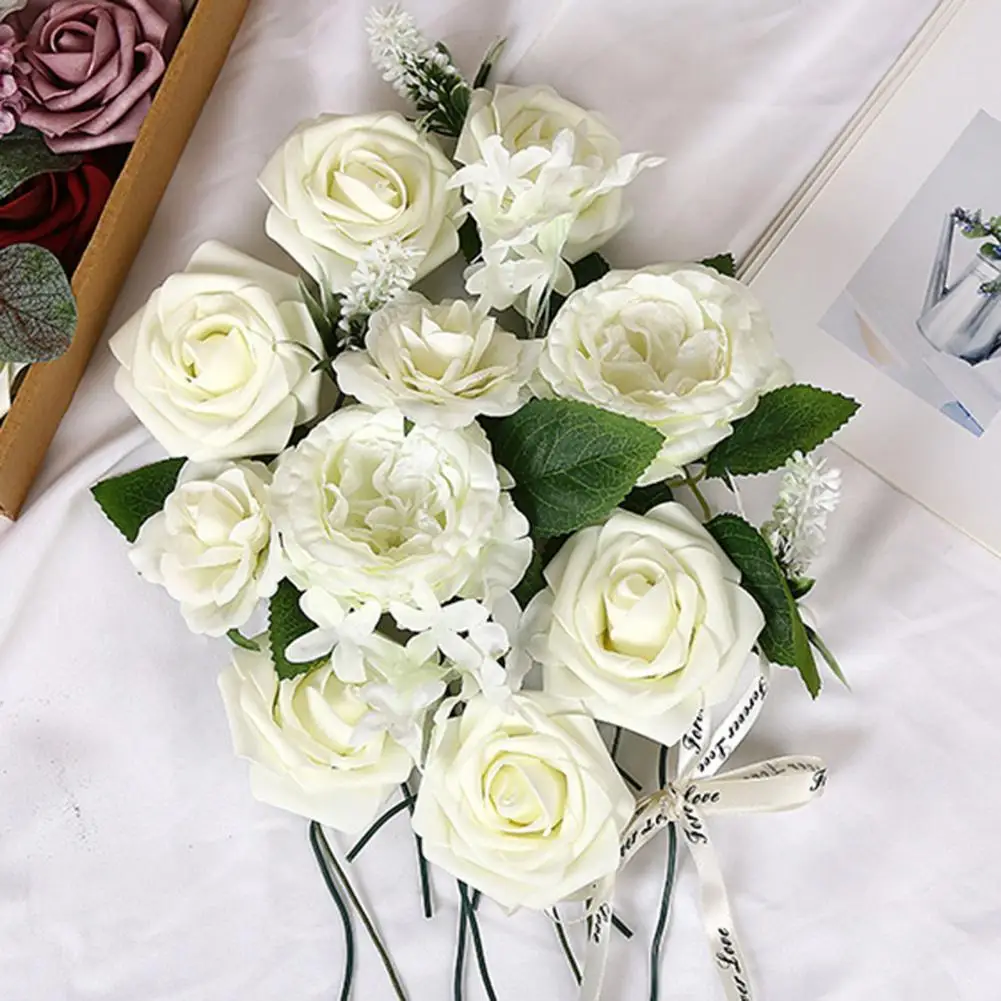 

Reusable 1 Box Convenient Modern Style Art Flower Display Delicate Flower Handicraft Lightweight Wedding Accessories