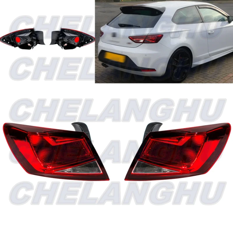 

Для SEAT Leon MK3 5F 2013 2014 2015 2016 2017 2018 2019 хэтчбек пара L + R внешний боковой задний фонарь без лампочек