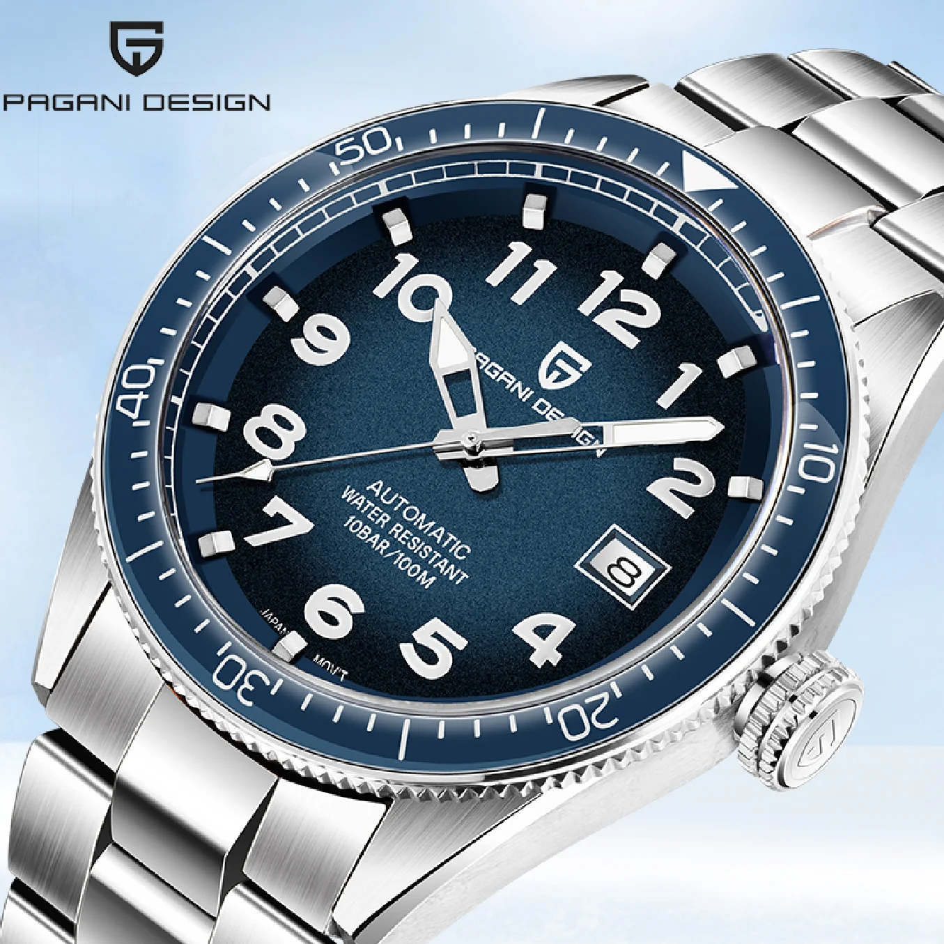 

2021 New PAGANI DESIGN Mechanical Watches For Men Luxury Automatic Watch Men Waterproof Steel Business Watch Relogio Masculino