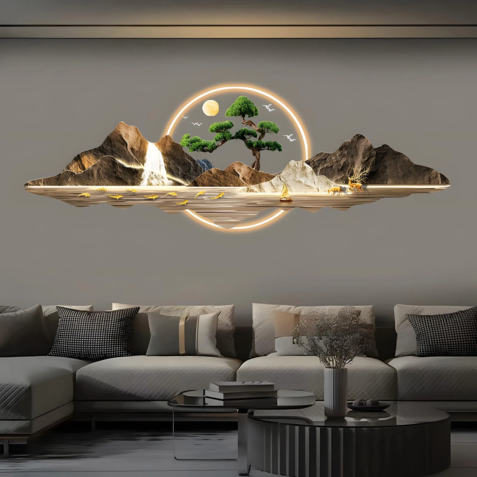 

Резная светодиодная картина Rizhao Jinshan