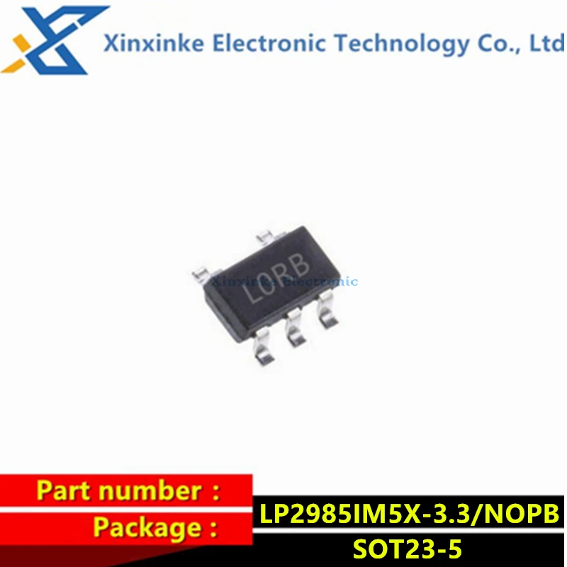 

LP2985IM5X-3.3/NOPB SOT23-5 150mA Low Dropout Regulator