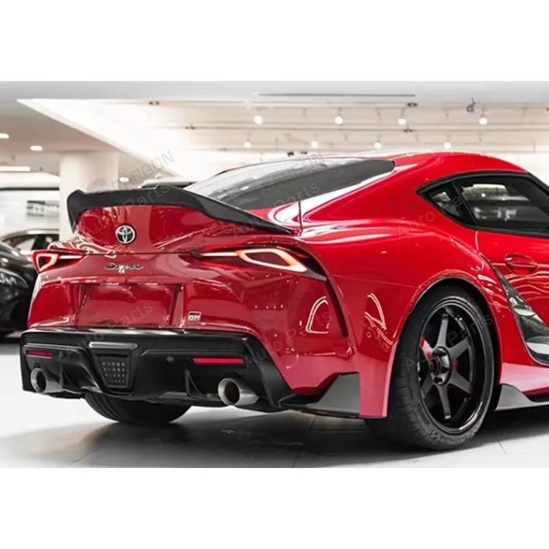 Для Toyota GR supra J29 A90 MK5 2019 + спойлер из углеродного волокна хвостовые плавники