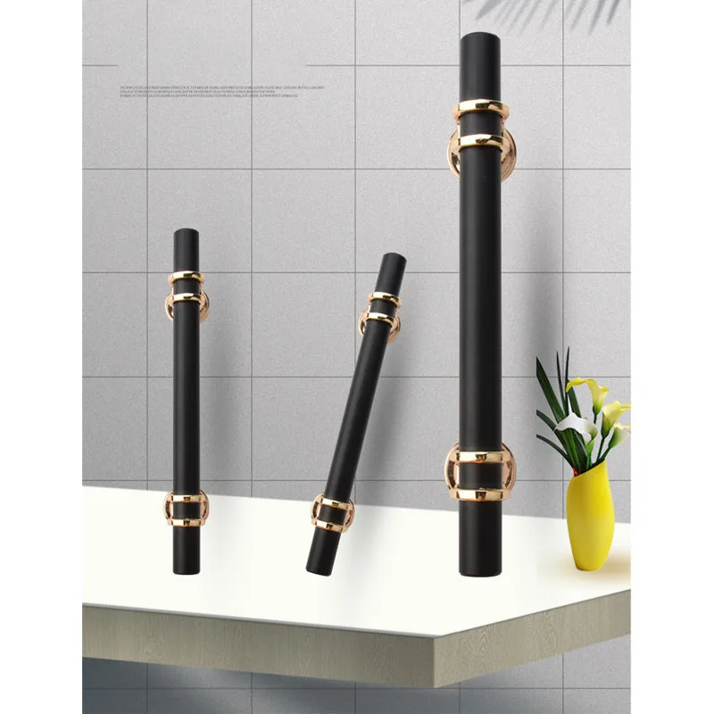handles for furniture zinc alloy black gold cabinets closets shoe cabinets and kitchen door handlessolid simple modern handles free global shipping