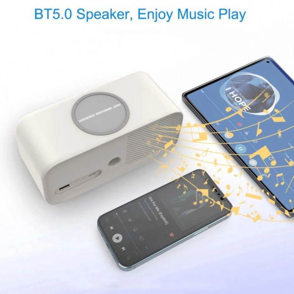 

New Style 9d Surround Led Mirror Desk Clock Digital Alarm Clock Led Digital Bluetooth Speakers For Home Room With Fm Radio Led