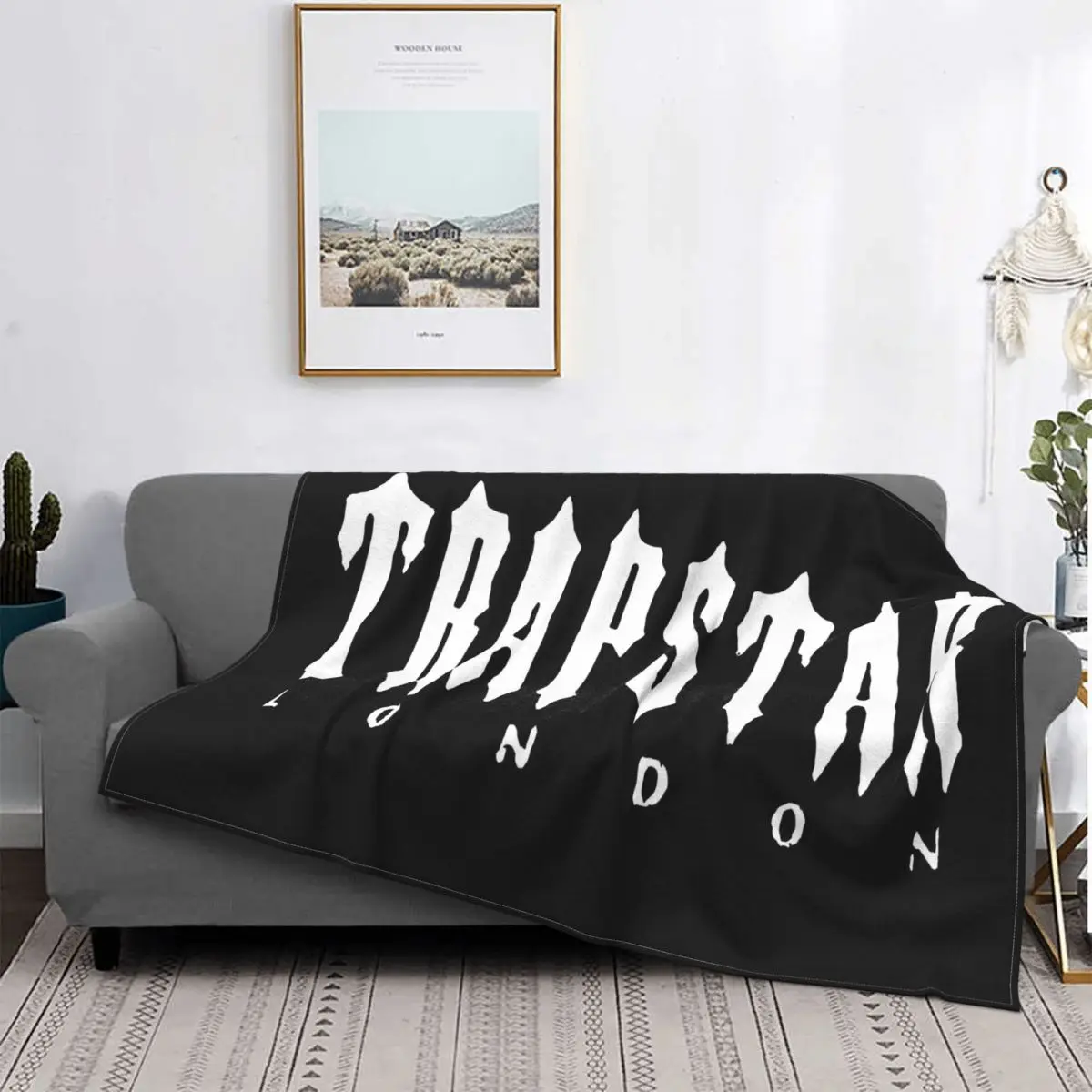 

New Trapstar London Mens Clothing S Goth Funny Designing Interested Pictures Graphic Letter Cool Flannel Blanket
