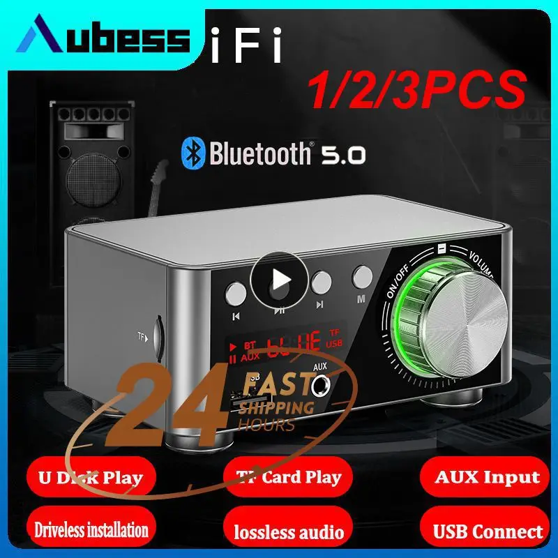 

1/2/3 шт. мини аудио HiFi 5.0 усилитель класса D Tpa3116 цифровой усилитель 50 Вт * 2 домашний аудио автомобиль морской USB/AUX вход
