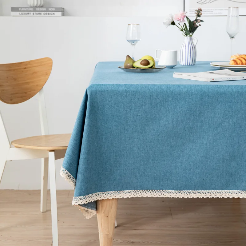 

The tablecloth waterproof and oil proof hot disposable cotton lace table cloth_DAN96