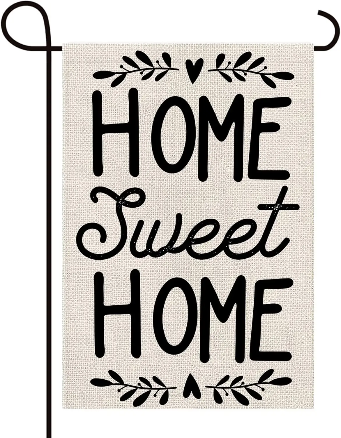Фото Флаг для сада Texupday Home Sweet Home, двусторонний, вертикальный, из мешковины, для ежедневного использования, сезонный, в деревенском стиле, для праздников, вечеринок, для улицы, для двора, PPZ №1
