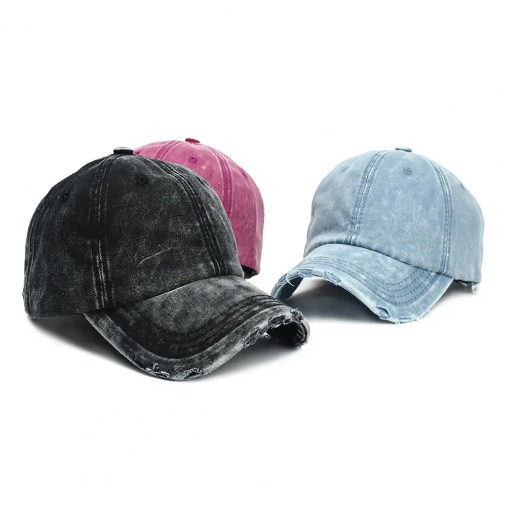 

Chic Sport Cap Washed Comfortable Sunshade Cap Wear Resistant Sun Hat