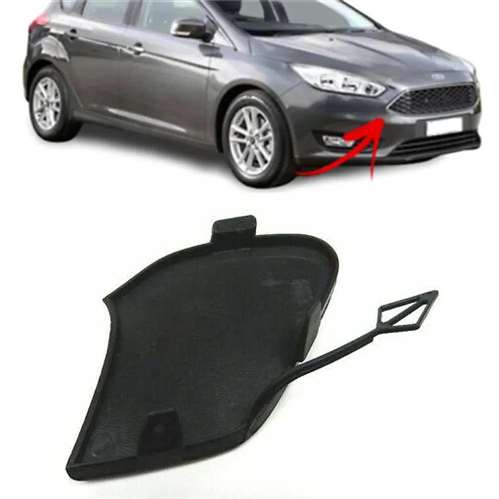 

1Pcs Black Car Front Bumper Tow Hook Eye Cover For FORD FOCUS MK3 2014 2015 2016 2017 2018 High Quality Car Accessories