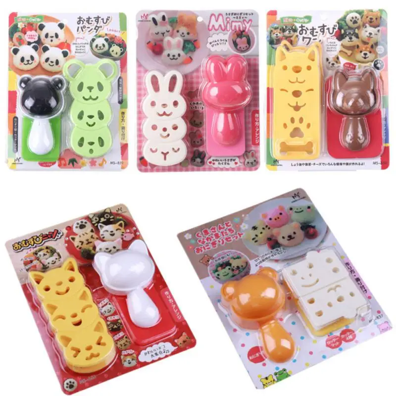 

Cartoon Rice Vegetable Roll Mould Multiple Sandwich Mold 3d Animals Domestic Sushi Mold Sushi Tools Portable Childrens Toys