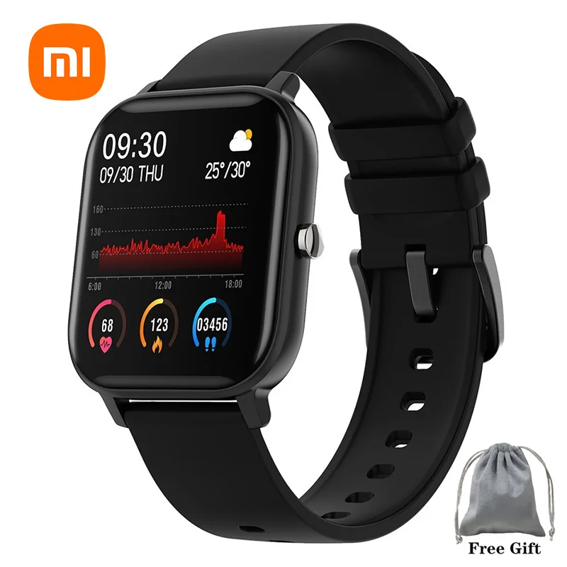 

Genuine 2022 xiaomi mijia smart watch smartwatch female and male full touch fitness tracker 7 days waterproof water record