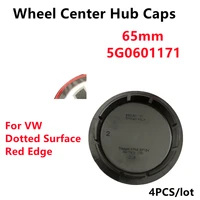 4pcslot 65mm car styling wheel center cap hub covers for vw gti golf7 car badge accessories