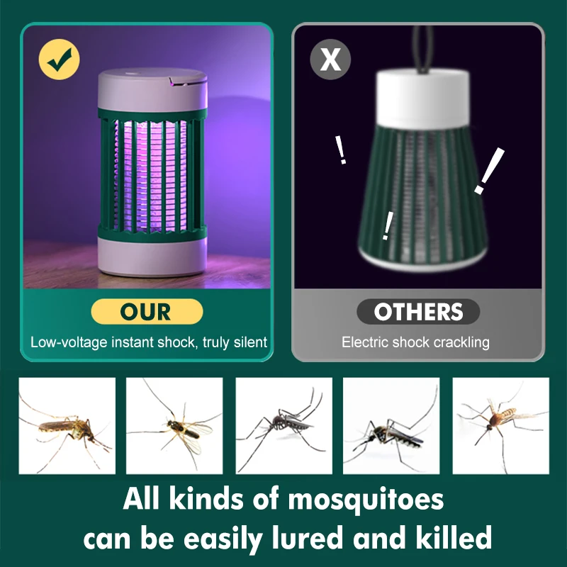 Электрическая ловушка для насекомых Отпугиватель комаров без радиации с