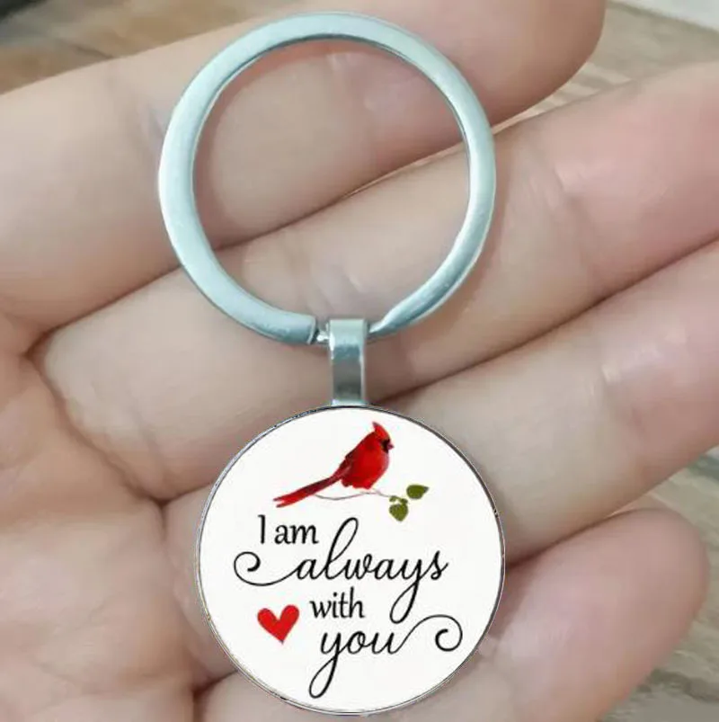 Мужской брелок Northern Red Bishop Bird всегда буду вам подарок маме папе и любимым
