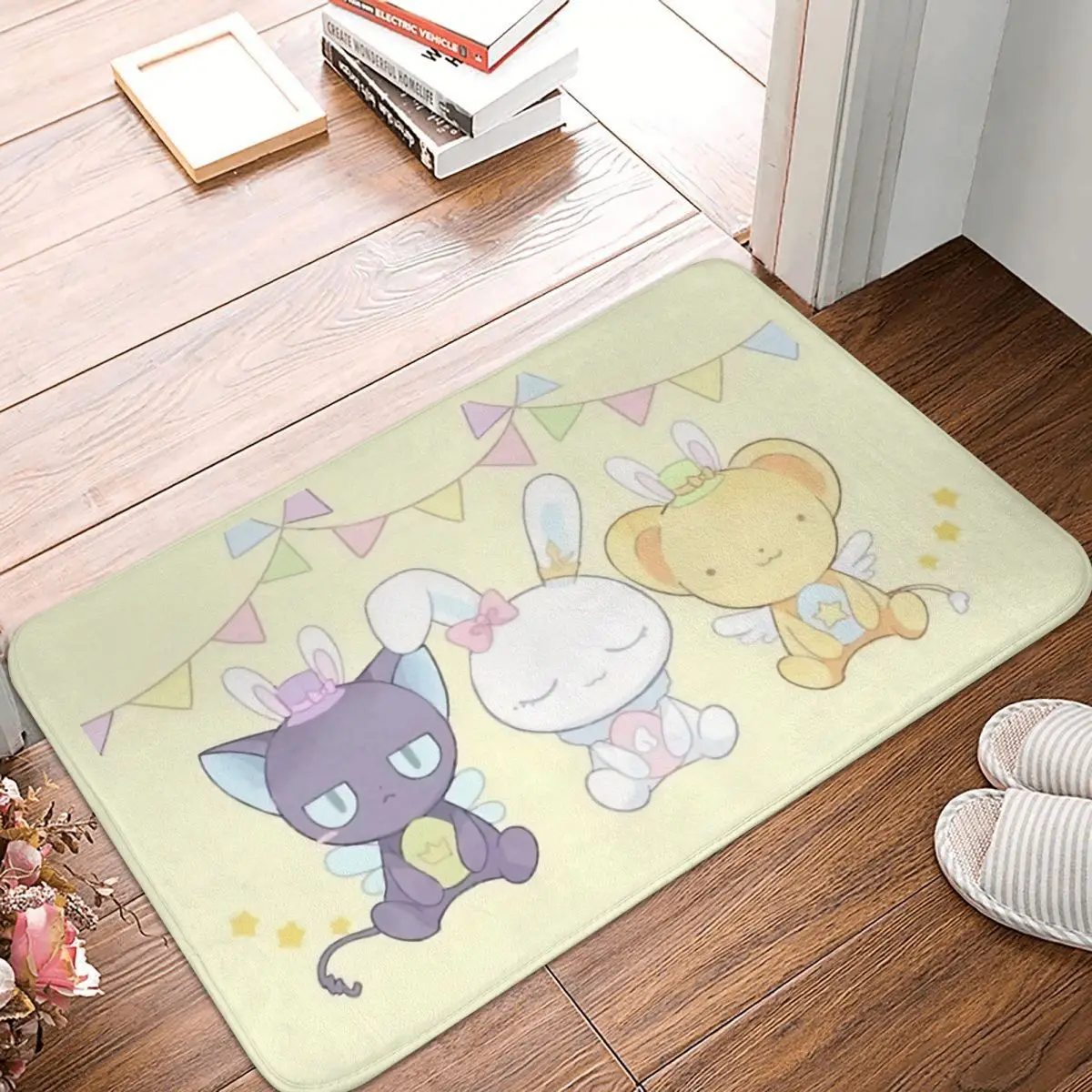 

Cardcaptor Sakura Anime Non-slip Doormat Kero Chan And Spine And Bunny Bath Kitchen Mat Welcome Carpet Home Modern Decor