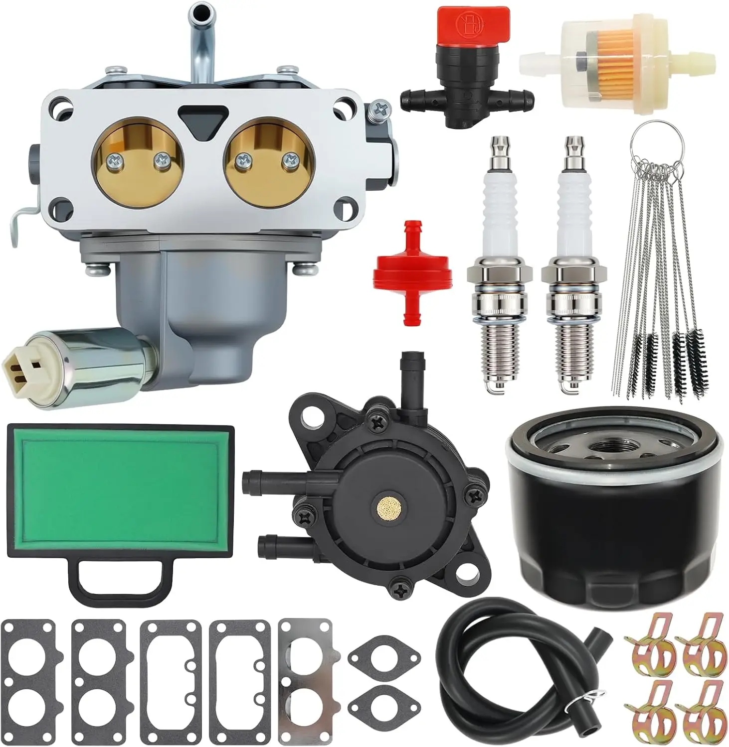Фото Карбюратор 791230 407777, совместимый с Briggs & Stratton 499804 20-25 л.с., Intek V-Twin для John Deere MIA10632 LA135 LA120 №1