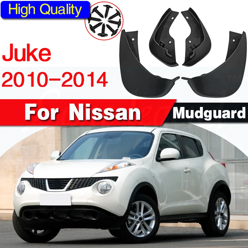 Front Rear Car Mud Flaps For Nissan Juke 2010-2014 F15 Mudflaps Splash Guards Mud Flap Mudguards Fender 2011 2012 2013