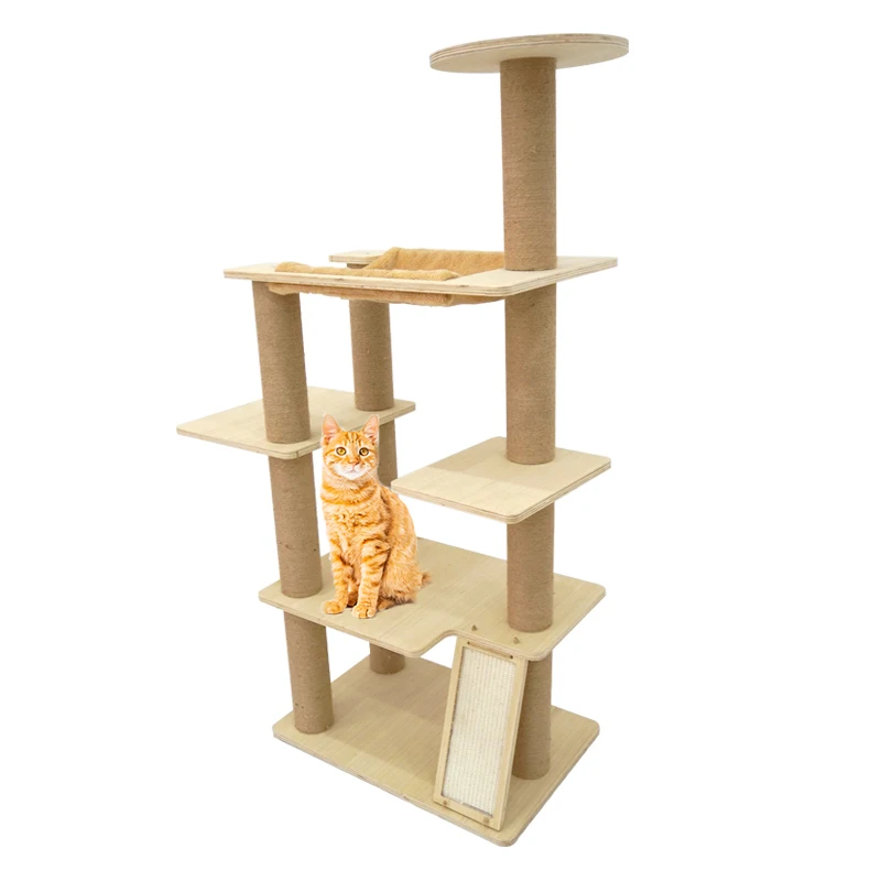 

PNB Free Samples Safe Sisal Climbing Tree Cat Sisal Scratching Post Condo House Tower Cat Tree