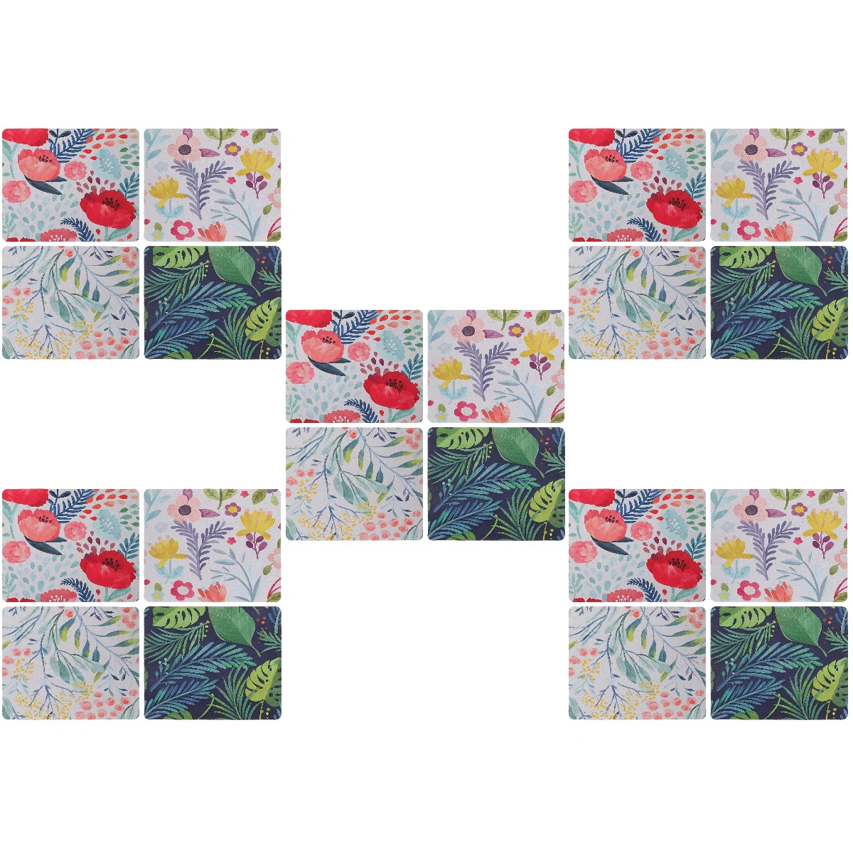 

20 pcs Funny Decorative Rubber Computer Mousepad Flower Plants Mousepad Computer Pad Gaming Mousepad