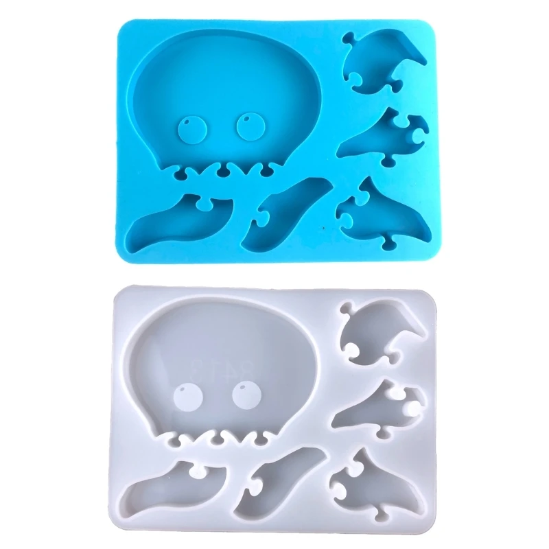 

Children's Early Education Puzzle Octopus Puzzle Silicone Mold Animal Puzzle Ornaments for Learning Educational Toy