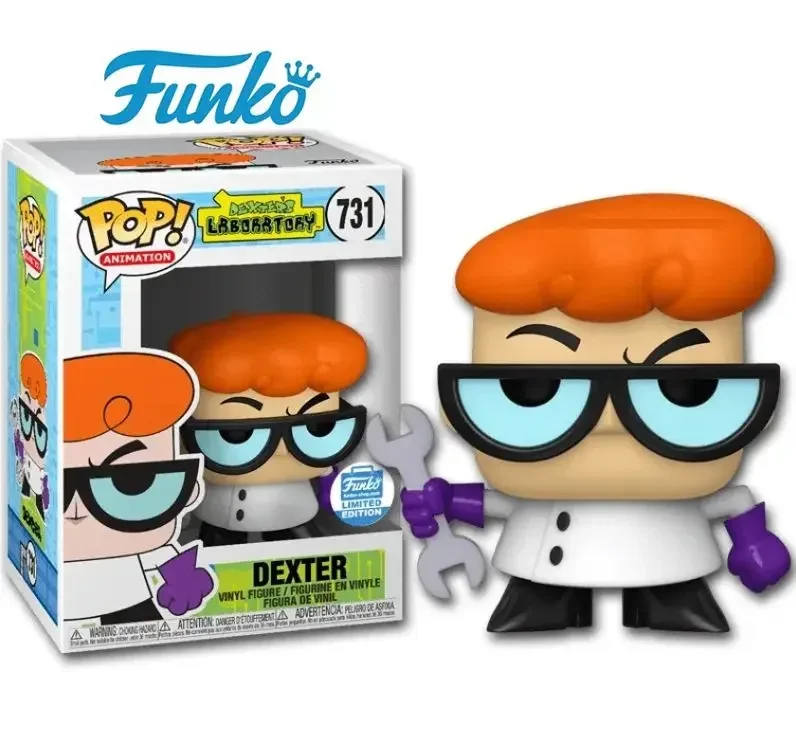 Новая анимация Funko Pop Dexter 731 # Лабораторная виниловая фигурка ограниченная серия
