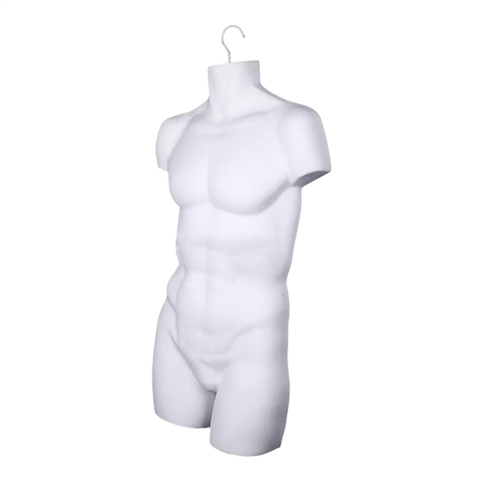 Male Mannequin Hanger Stand Torso Dress Form for Shows Malls Retail Store Market