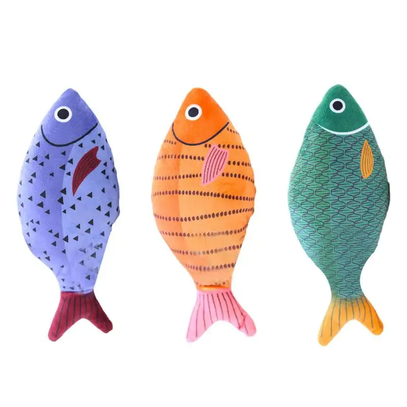 

Catnip Toy Cats Products For Pets Cute Cat Toys For Kitten Teeth Grinding Cat Plush Toys Fish Shape