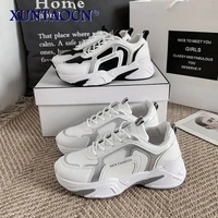 new sneakers women 2021 breathable mesh casual shoes fashion sneaker lace up white leisure female vulcanize shoe platform