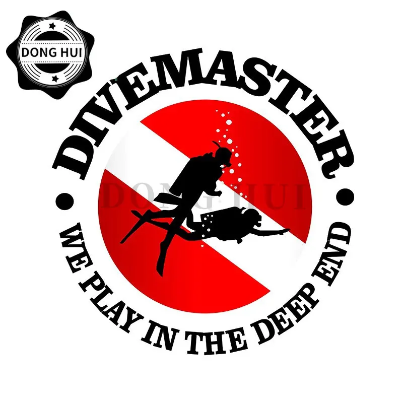 Наклейка Dive Club для автомобиля Divemaster, автомобильная наклейка, сертифицированные наклейки для дайвера, JDM гоночный мотоцикл, багажник, шлем, винил для ноутбука