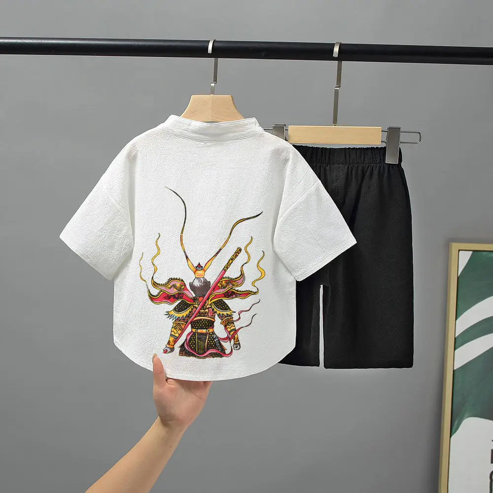 

Children's clothing children's suits boys short-sleeved summer clothing baby ancient clothing girls summer boys clothes