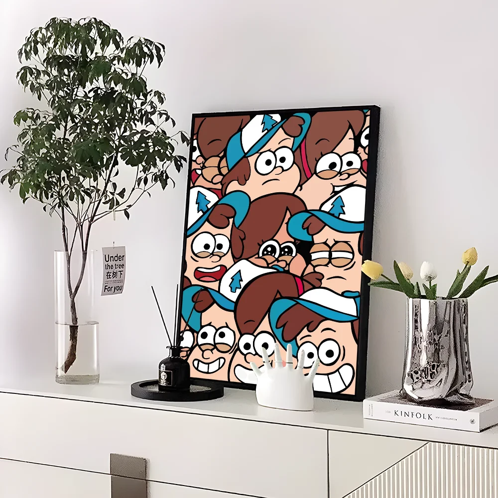 Мультяшный G-Gravity Cute F-Falls самоклеящаяся картина фотообои наклейки для бара кафе