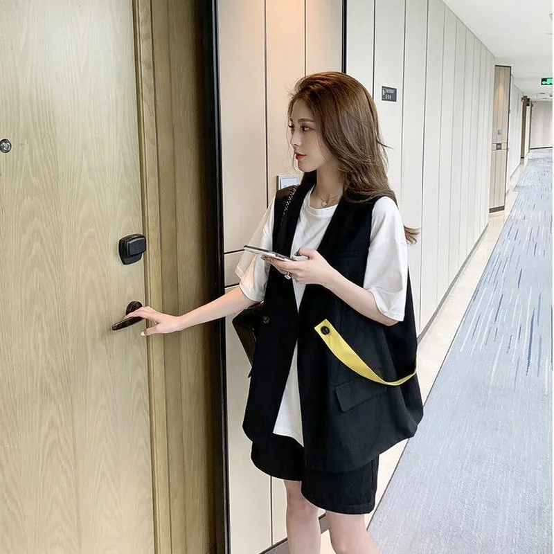 Женские комплекты из 3 предметов простые женские крутые футболки с коротким