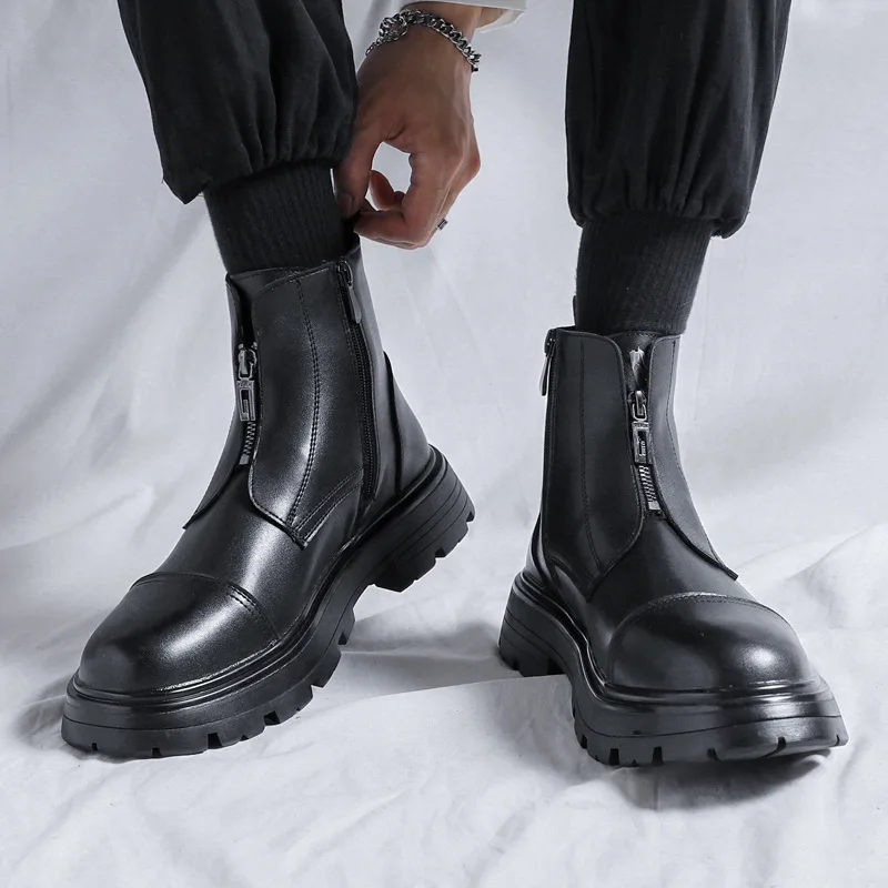 's Tide Ins Short Boots Motorcycle Boots Tooling Boots High-