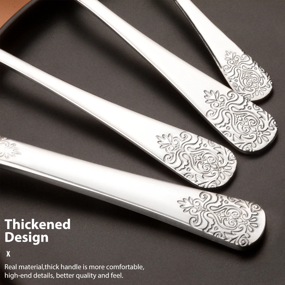 Набор столовых приборов в дворцовом стиле из нержавеющей стали | Дом и сад