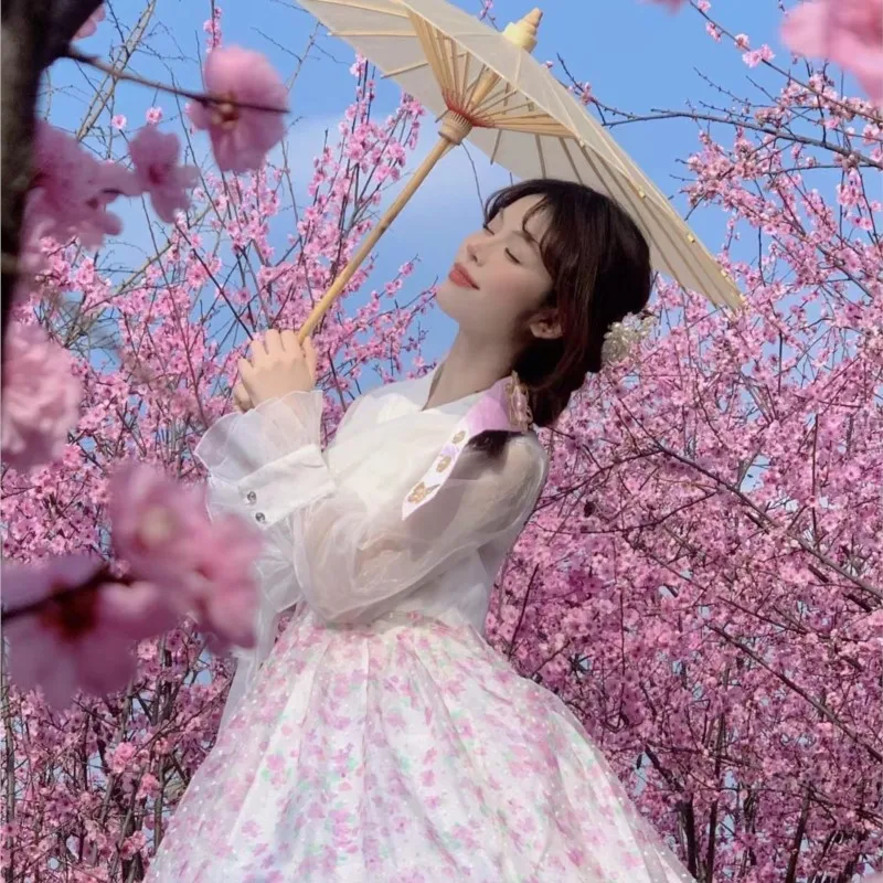 Высокое качество | Ханбок новая корейская одежда женское платье Yanji для