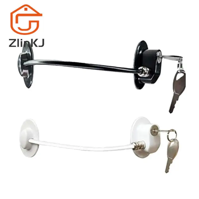 

Stainless Steel Baby Child Safety Lock Window Refrigerator Opening Security Cable Door Lock For Kids Safety Protector Protection