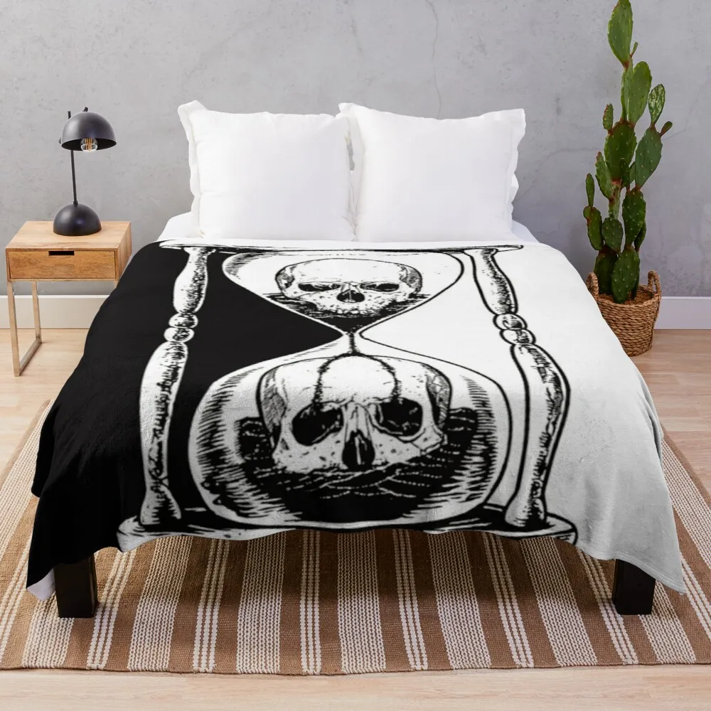

Skull Fuzzy Blanket，Soft Throw Blanket Lightweight Flannel Throw Blankets for Couch Bed Sofa Travelling Camping Queen King Size