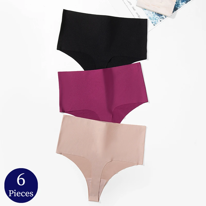 

Женские трусики с высокой талией, 6 шт./комплект