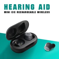 1pair cic hearing aid severe loss invisible ite aids sound amplifier for deaf elderly