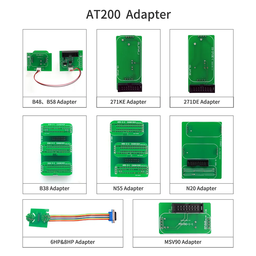 

AT-200 AT200 New Adapters Set No Need Disassembly including 6HP & 8HP / MSV90 / N55 / N20 / B48/ B58/ B38 etc