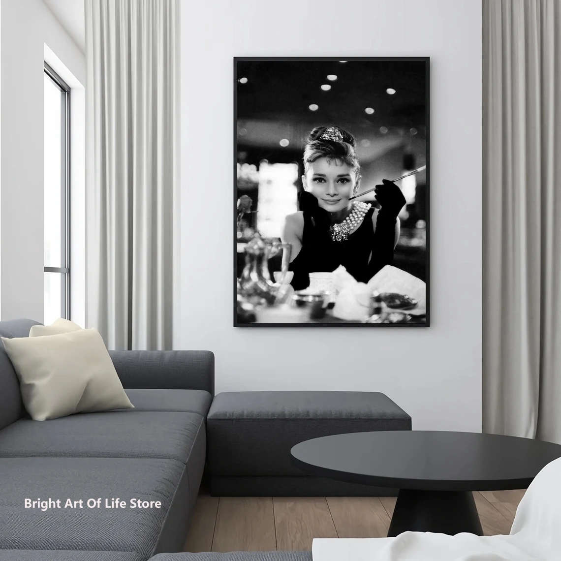 

Плакат Одри Хепберн «Завтрак у Тиффани», высококачественный принт, винтажная художественная фотография, домашний декор, настенное искусство, модная красота